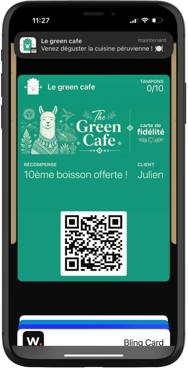 Demo carte de fidélité digitale